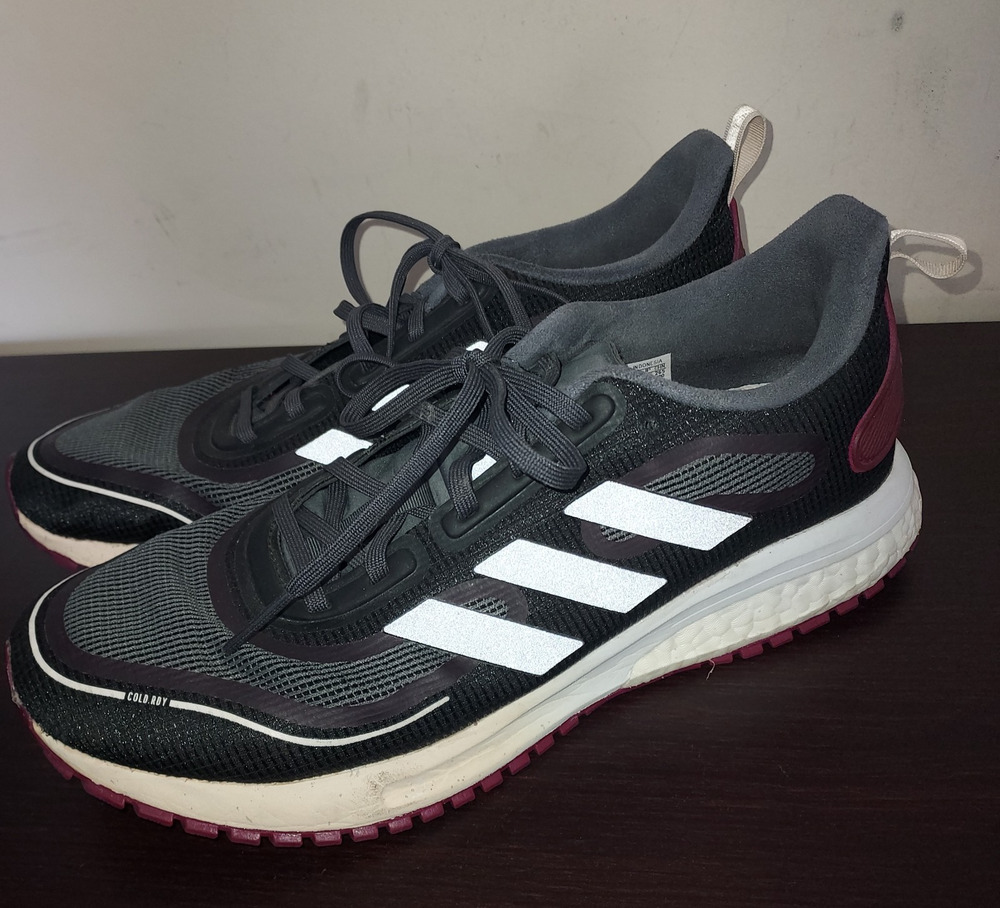 Adidas Women's Sneakers 10.5M Running Supernova Cold.Rdy Lace Up Casual Black